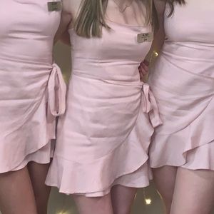 Princess Polly Cottage Hill Mini Dress Blush